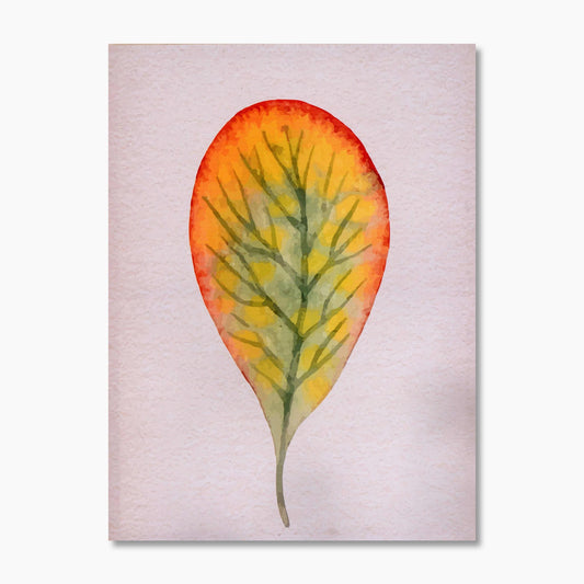 First Leaf of Autumn Printed Fabric Frame