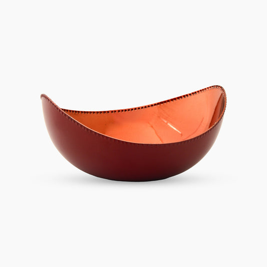 Celine Etched Metal Oval Bowl