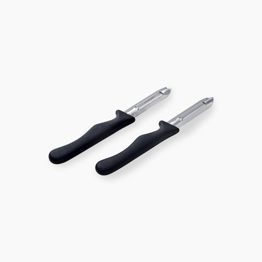 Set of 2 Stainless Steel Blade PP Handle Peeler