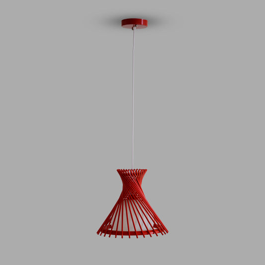 Ferrari Red Single Light Round Pendent Lamp