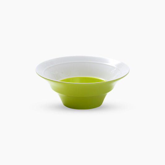 Light Green White Porcelain Large Salad Bowl