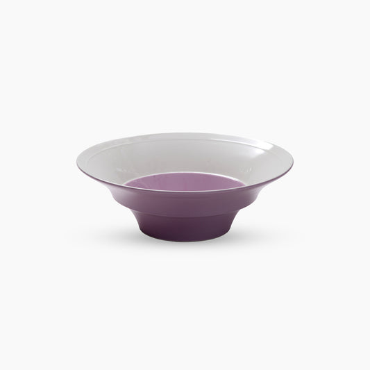 Light Purple White Porcelain Small Salad Bowl