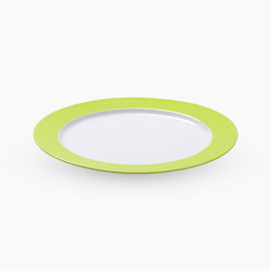 Light Green White Dinner Plate