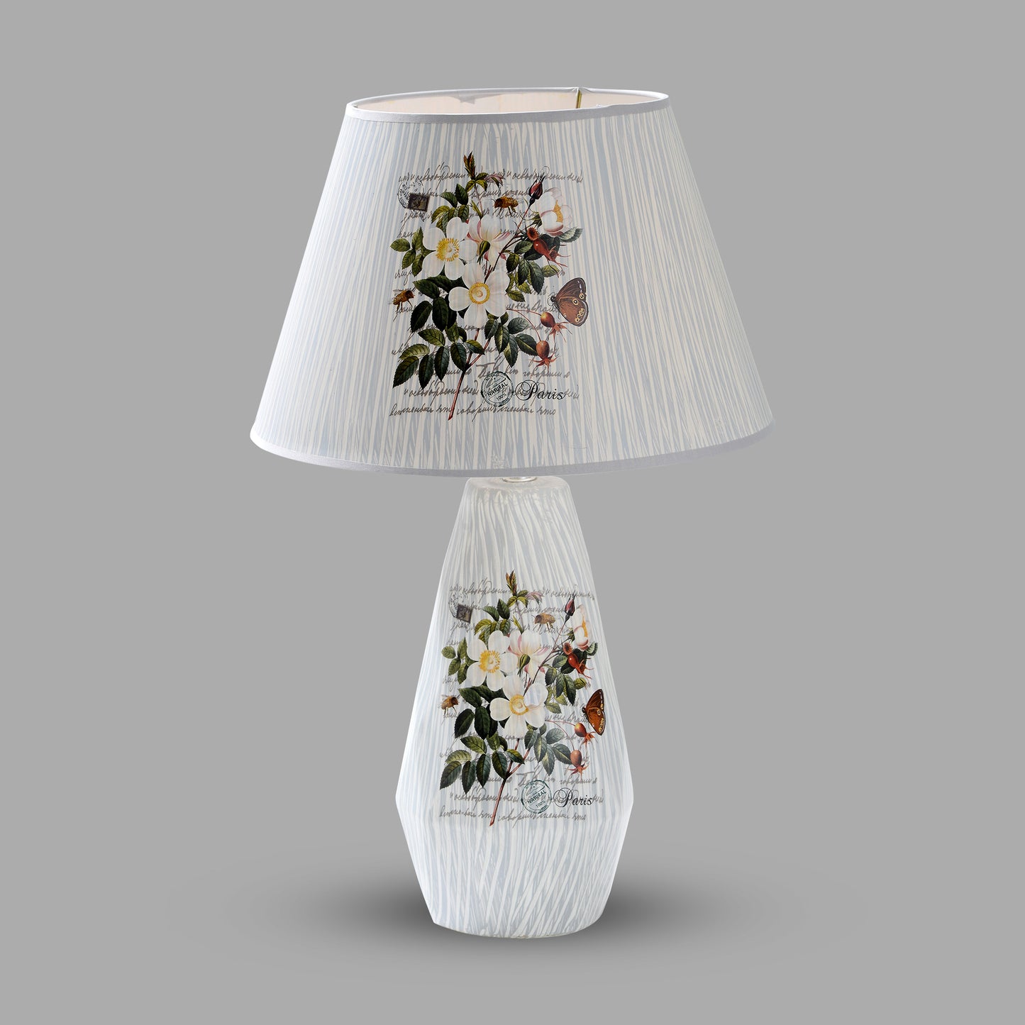 Lilly Conical Ceramic Table Lamp with Shade