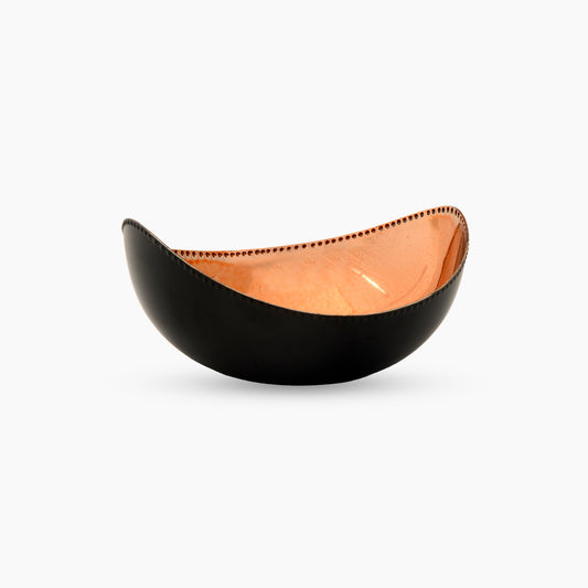 Celine Etched Metal Oval Bowl