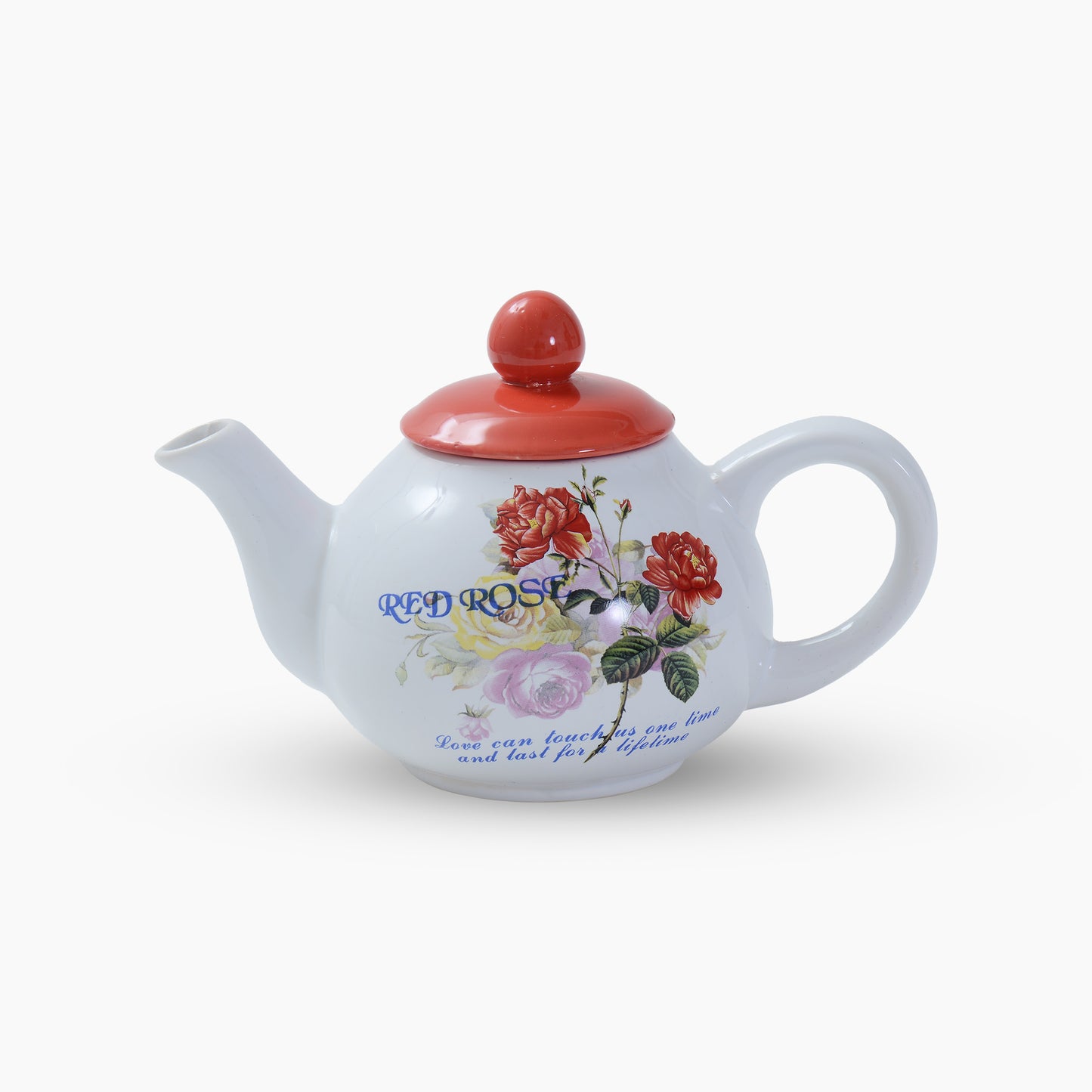 Valentine's Red Rose Tea pot