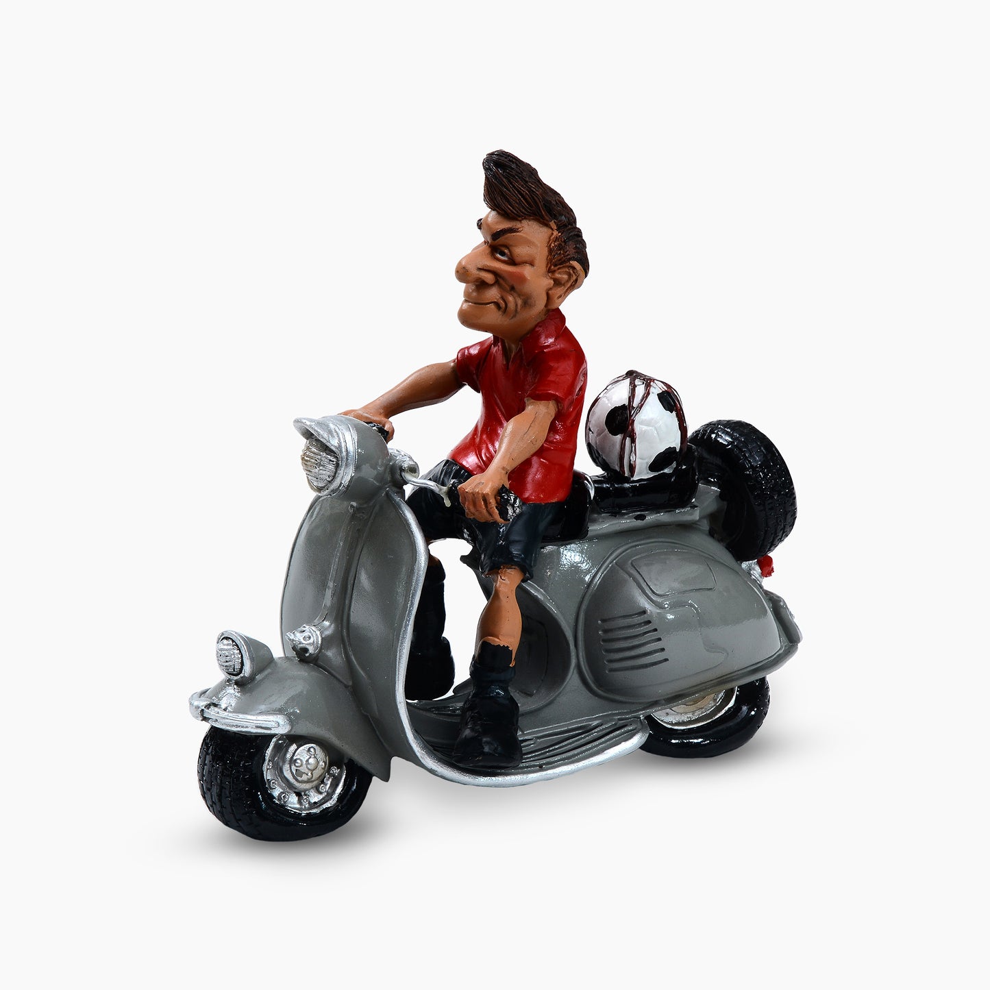 The Vespa Rider Ceramic Display Figurine