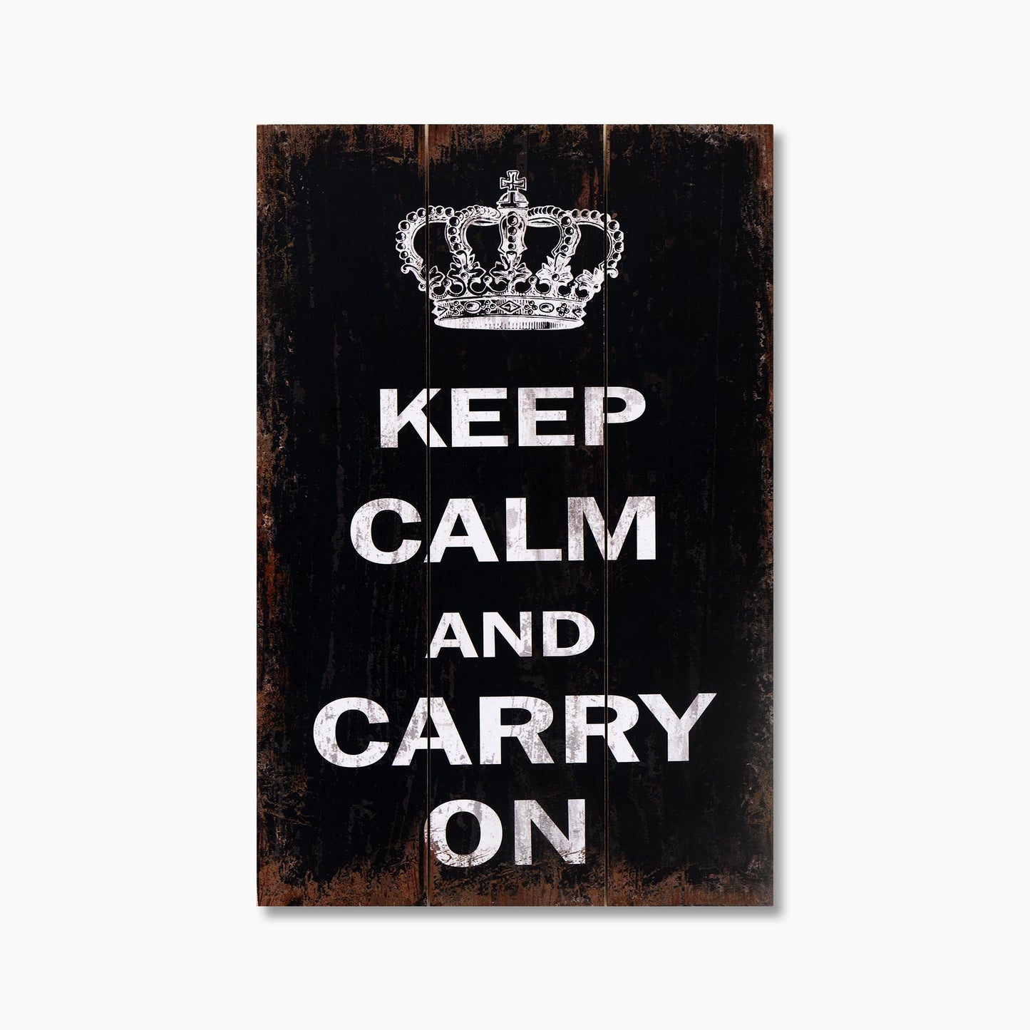 Keep Calm & Carry On Wall Art Vintage Print on MDF