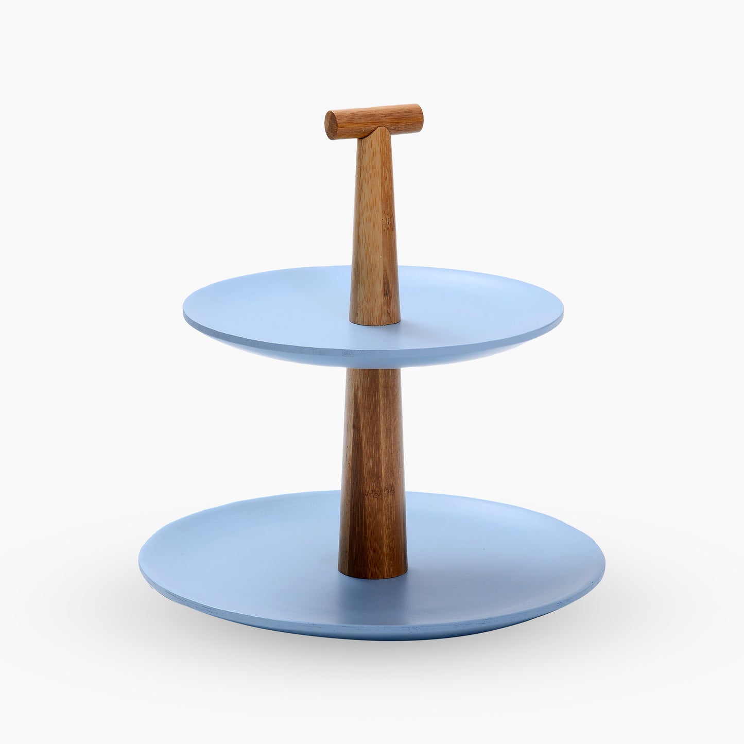 Wood 2 Tiers Cake Display Stand